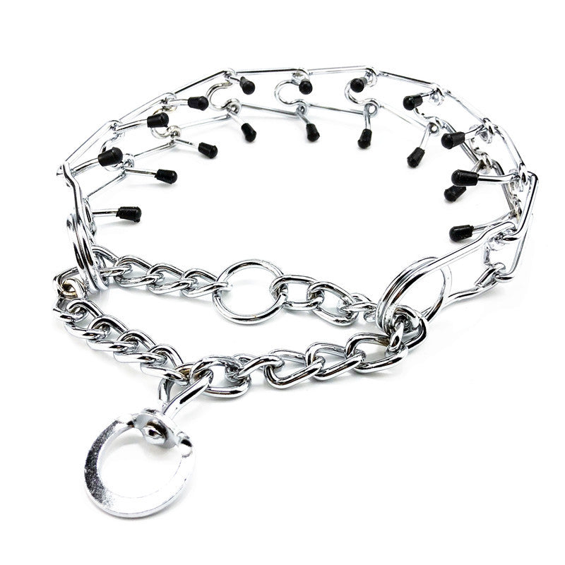 Ultra-Plus Chrome Plated Training Dog Prong Collar