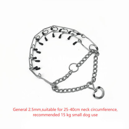 Dog Prong Collar, Ultra-Plus Chrome Plated Training