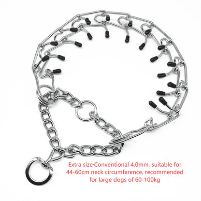 Ultra-Plus Chrome Plated Training Dog Prong Collar