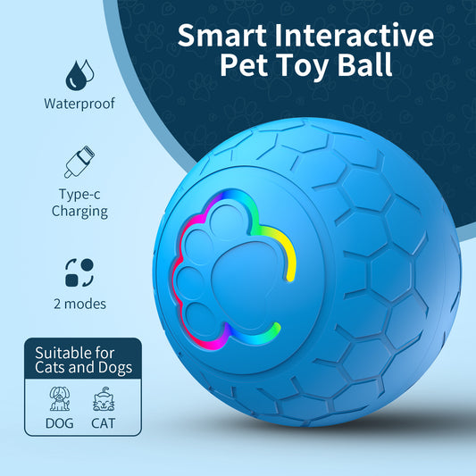 Toy Ball for Dogs - Intelligent Rolling Ball for Bite-Resistant Pets