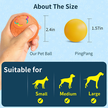 Toy Ball for Dogs - Intelligent Rolling Ball for Bite-Resistant Pets