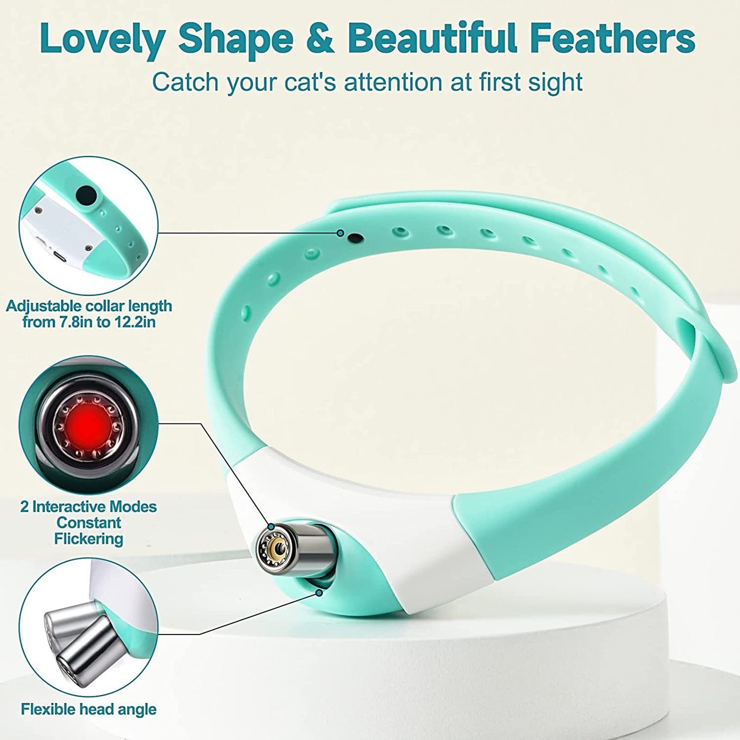 Laser collar for cat - Electronic toy for cats