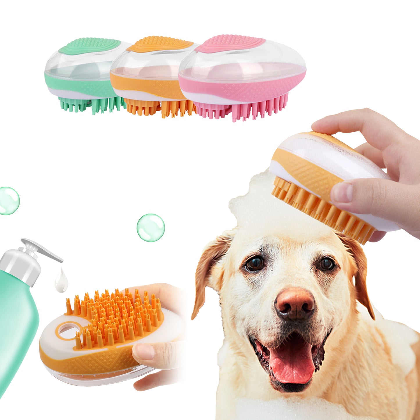 Dog and Cat - Soft Brush for Bathing